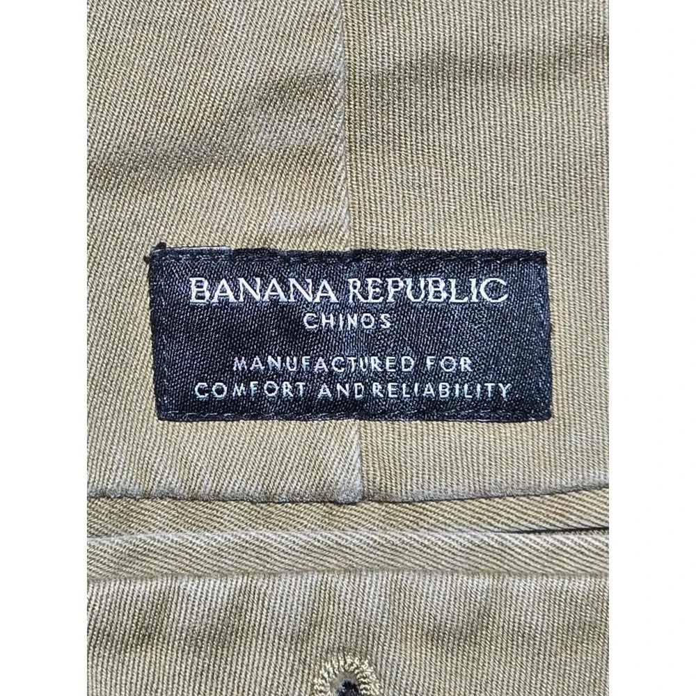 Banana Republic‎ Mens Chino Pants Khaki Straight Fit Casual Dress Trousers 30x30